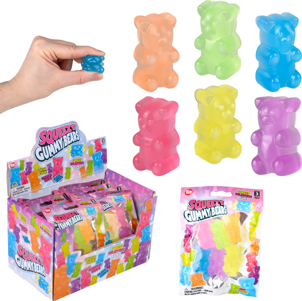 1.5" Squeezy Yummy Bear (sold individually)