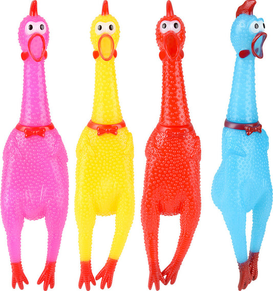 16.5" Screeching Chicken Assorted Colors