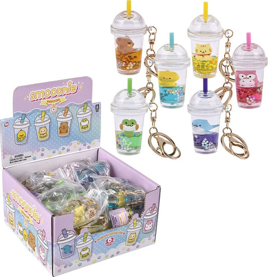 3" Kawaii Animal Smoothie Liquid Clip On (assorted)