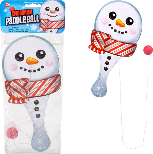 Snowman Paddle Ball 10"