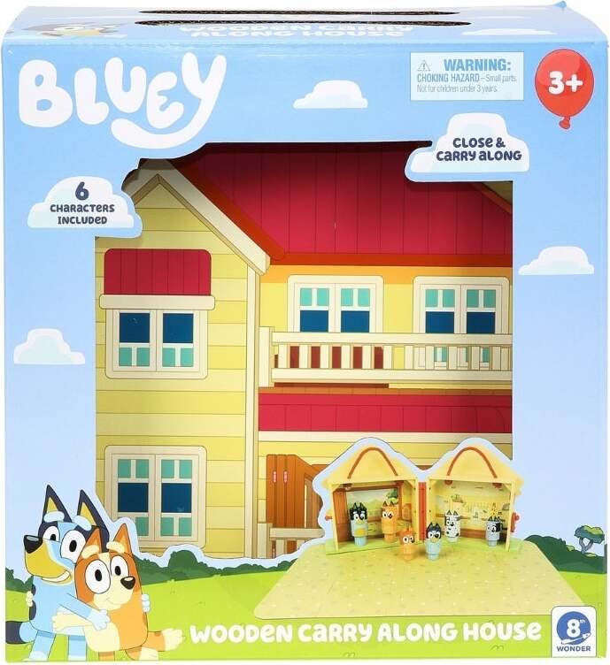 Bluey Wooden Carry Along House