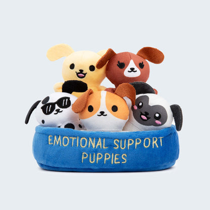 Emotional Support Puppies by Relatable  -  A Cuddly Plush Dog Gift Set for All Ages