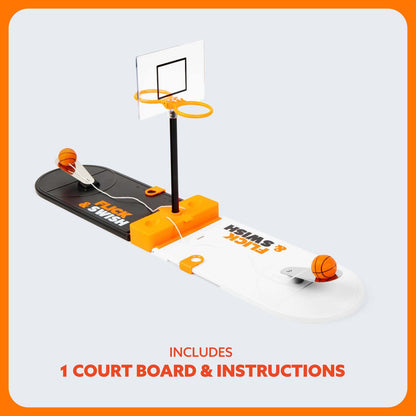 Flick & Swish Basketball Game  -  A Mini Hoops Showdown for All Ages