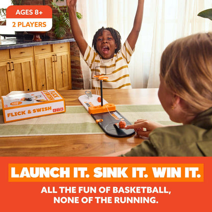 Flick & Swish Basketball Game  -  A Mini Hoops Showdown for All Ages