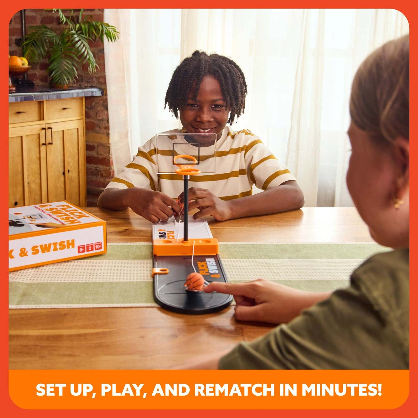 Flick & Swish Basketball Game  -  A Mini Hoops Showdown for All Ages