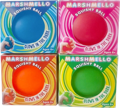 Marshmello Sparkle Squishy Ball (assorted colors)